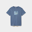T-shirt manches courtes coton bleu gris homme