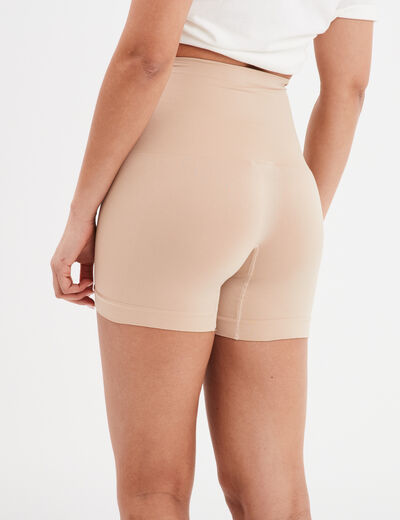 Cycliste gainant sans couture beige femme