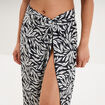 Jupe par&eacute;o de plage noir femme
