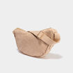Sac banane effet su&eacute;dine ivoire femme
