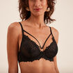 Soutien-gorge embo&icirc;tant dentelle noir femme