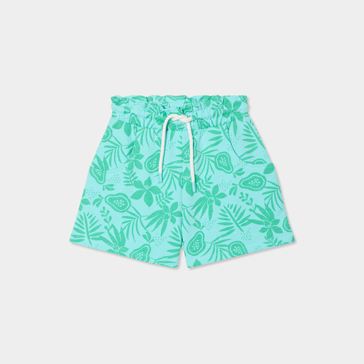 Short jogging slouchy bleu clair fille