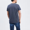 T-shirt droit manches courtes bleu homme