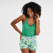 Ensemble pyjama short et débardeur vert femme