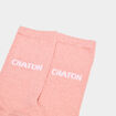Chaussettes &agrave; fils m&eacute;tallis&eacute;s mi-hautes rose poudr&eacute;e femme