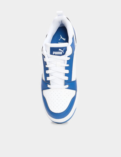 Tennis basses à lacets Puma Rebound bleu roi garçon