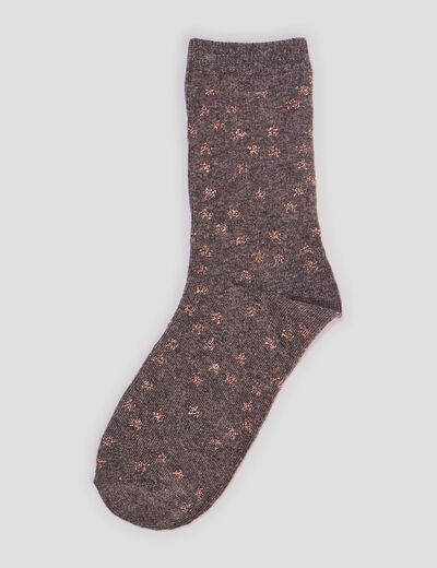 Lot 5 paires chaussettes multicolore femme
