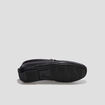 Mocassins en cuir noir homme