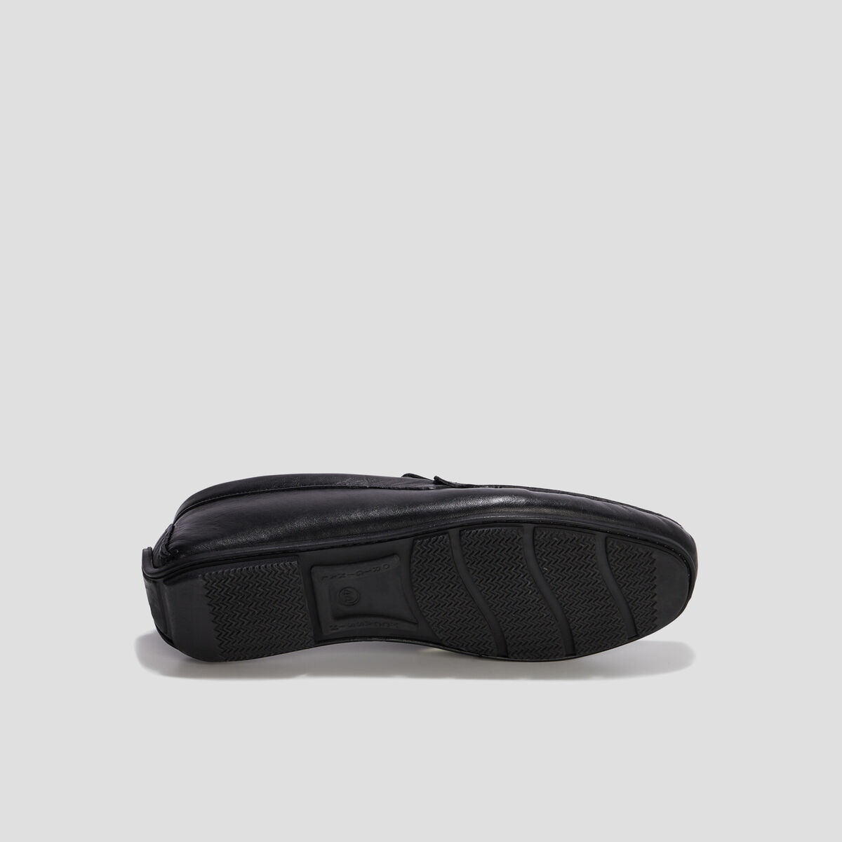 Mocassins en cuir noir homme