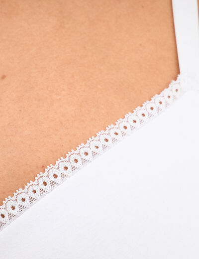 Soutien-gorge corbeille embo&icirc;tant blanc femme grande taille