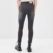 Jeans skinny 7/8ème denim noir femme