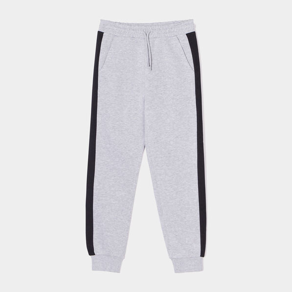 pantalon jogging molleton gris clair garcon Pantalon jogging molleton gris clair garçon