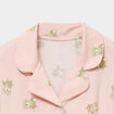 Ensemble pyjama chemise et pantalon vieux rose fille