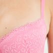 Soutien-gorge corbeille micro dentelle rose femme