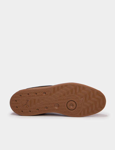 Baskets &agrave; lacets en cuir Puma Club II camel homme
