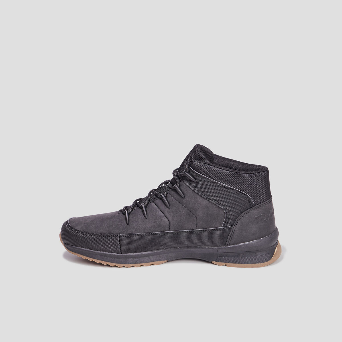 Bottines montantes &agrave; lacets noir homme