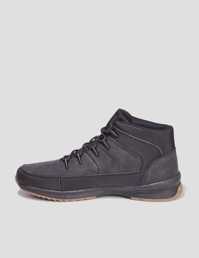 Bottines montantes &agrave; lacets noir homme