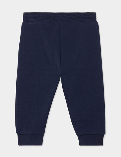Pantalon de jogging taille élastiquée bleu marine bébé garçon