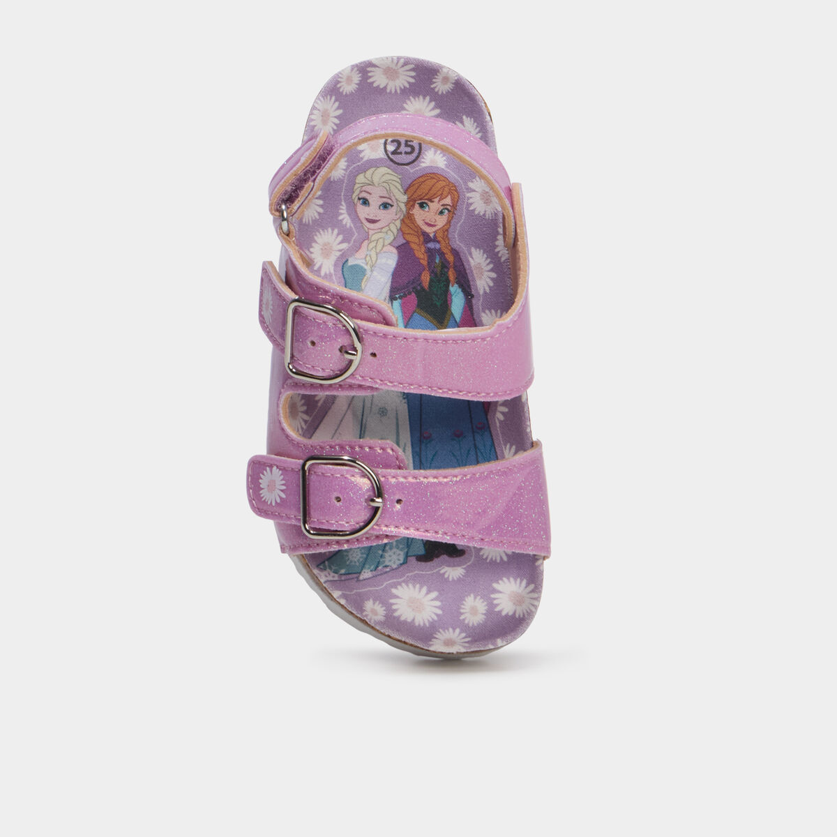 Sandales &agrave; paillettes Reine des neiges rose fille