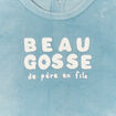 Dors-bien manches longues boutonné bleu gris bébé garçon