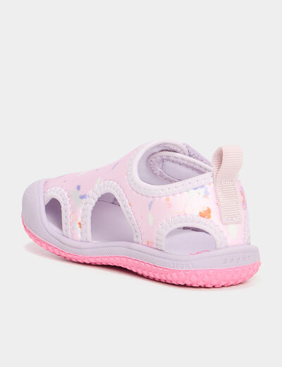Sandales de plage multicolore bébé fille