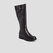 Bottes à talons carrés noir femme
