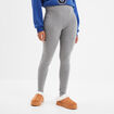Legging taille haute coton gris femme