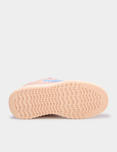 Baskets esprit skate &agrave; lacets rose fille