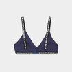 Lot 2 brassières forme triangle coton bleu marine fille