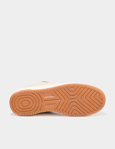 Tennis basses &agrave; lacets sable femme