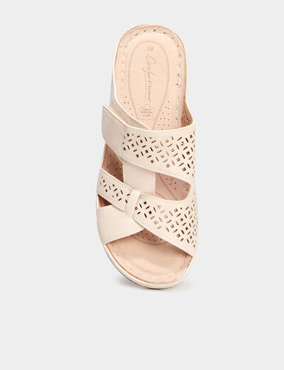 Sandales perforations Confortissimo blanc femme