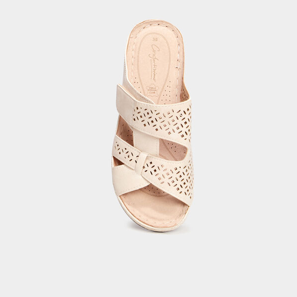 sandales perforations confortissimo blanc femme Sandales perforations Confortissimo blanc femme