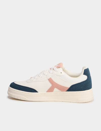 Baskets &agrave; lacets bleu femme