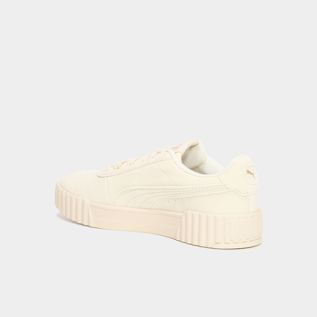 Tennis basses en cuir Puma Carina 3.0 sable femme