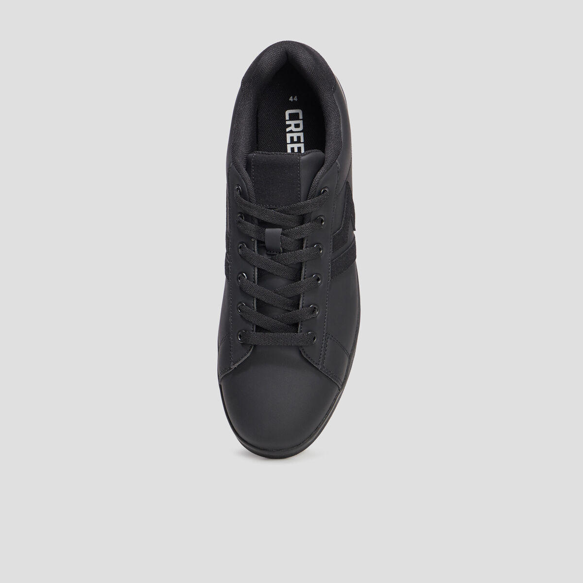 Tennis basses à lacets noir homme