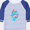 Combinaison de bain manches courtes bleu bébé garçon