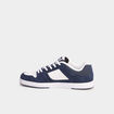 Baskets en cuir su&eacute;dine antid&eacute;rapantes bleu marine homme