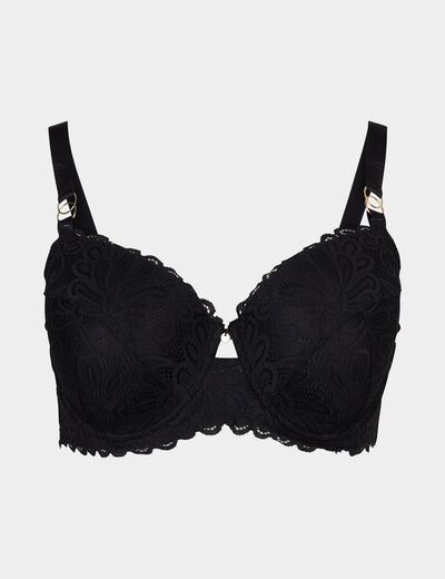Soutien-gorge emboîtant dentelle noir femme grande taille