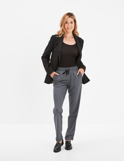 Pantalon de jogging slim gris foncé femme