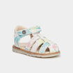 Sandales en cuir Kickers Nonosti blanc bébé fille