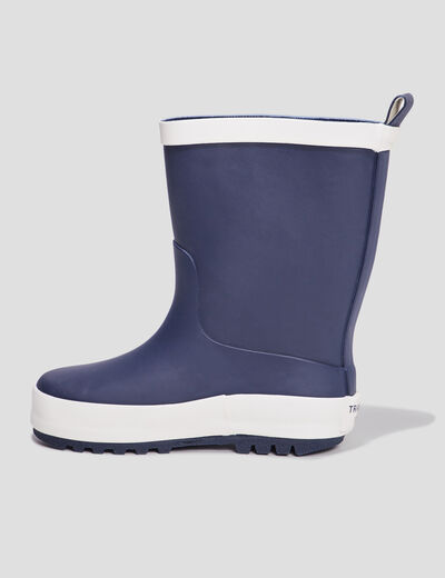 Bottes de pluie Trappeur bleu marine garçon