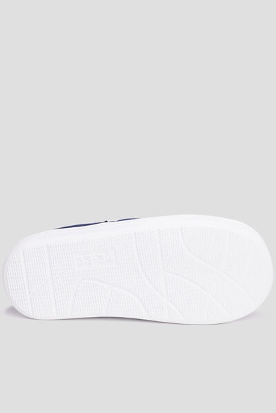 Chaussons sans gêne fourrés Creeks bleu garçon