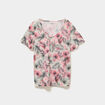 T-shirt manches courtes beige femme grande taille