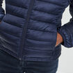 Doudoune légère droite courte bleu marine femme