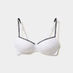 Soutien-gorge triangle padd&eacute; blanc femme