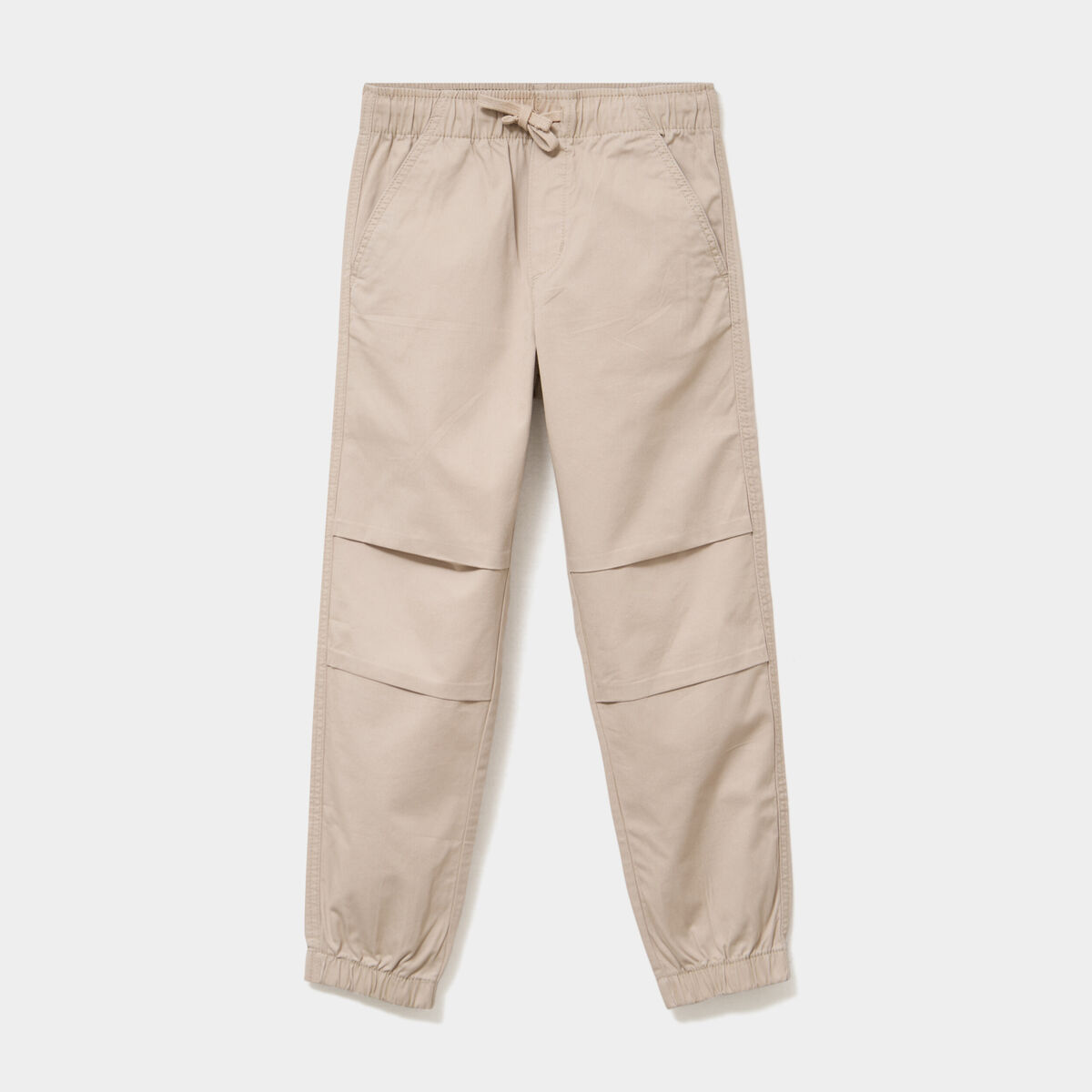 Pantalon battle taille &eacute;lastiqu&eacute;e coton gris fonc&eacute; gar&ccedil;on