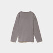 T-shirt manches longues coton gris fonc&eacute; gar&ccedil;on