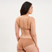 Soutien-gorge corbeille padd&eacute; microfibre vieux rose femme
