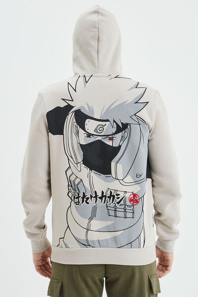 Sweat à capuche hoodie Naruto Kakashi sable homme