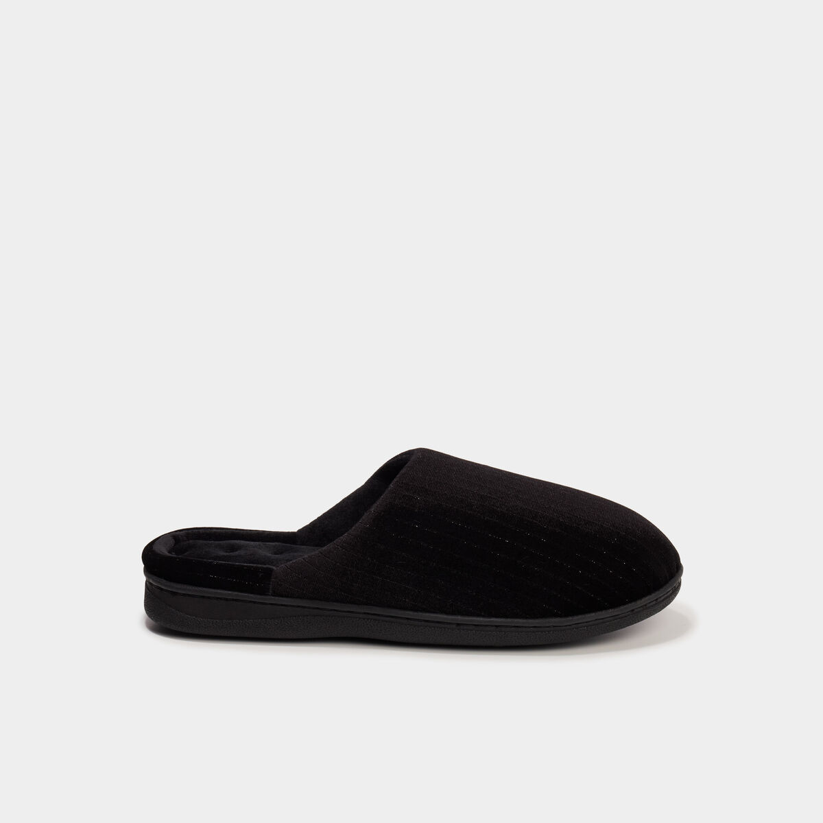 Chaussons mules noir femme